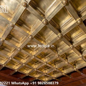 Wooden Classic Ceiling Design False Ceiling Design For Balcony No-7483