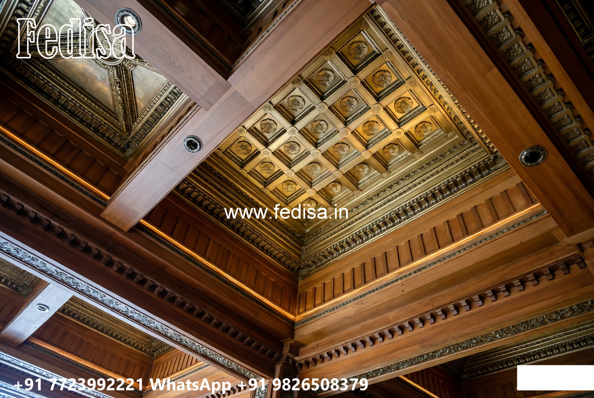Wooden Classic Ceiling Design Jali False Ceiling No-7493