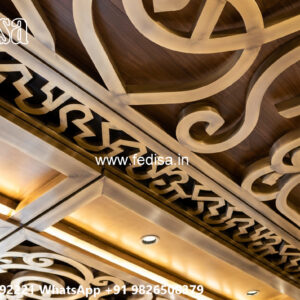 Wooden Classic Ceiling Design Pop Design For Small Bedroom No-7508