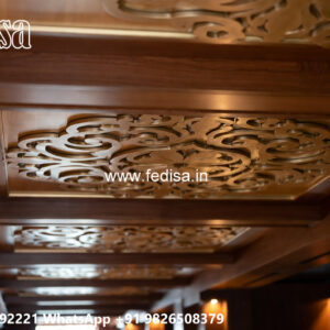Wooden Classic Ceiling Design Pop Phool Patti Design No-7509