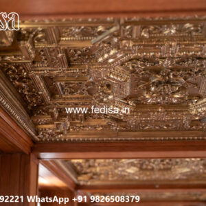 Wooden Classic Ceiling Design Wall Ceiling Design For Home No-7519