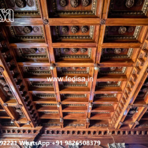 Wooden Classic Ceiling Design Roof Plaster Design No-7531