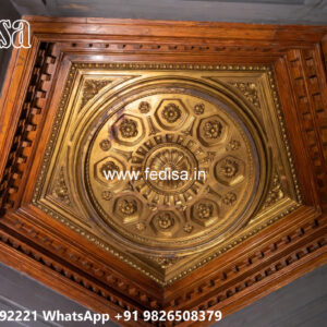 Wooden Classic Ceiling Design Pvc False Ceiling Design For Bathroom No-7533