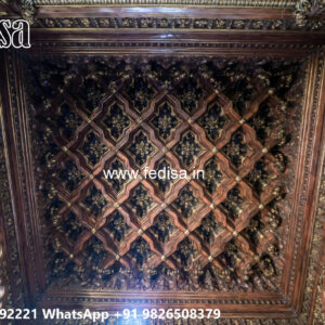 Wooden Classic Ceiling Design Gypsum Decor Design No-7544