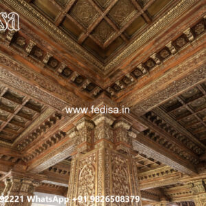 Wooden Classic Ceiling Design Small House Ceiling Design No-7608
