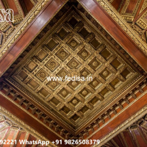 Wooden Classic Ceiling Design Childrens Bedroom Ceiling Design No-7618