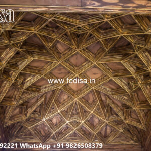 Wooden Classic Ceiling Design Pop Design For Passage No-7619