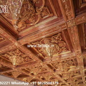 Wooden Classic Ceiling Design False Ceiling Design For Showroom No-7622
