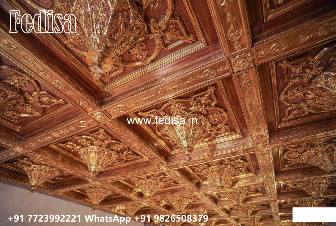 Wooden Classic Ceiling Design False Ceiling Design For Showroom No-7622
