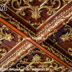 Wooden Classic Ceiling Design House Chhat Design No-7639