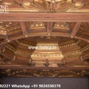 Wooden Classic Ceiling Design Pop Design For Small Office Ceiling No-7641