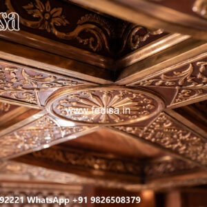 Wooden Classic Ceiling Design Ceiling Fan Wall Design No-7646
