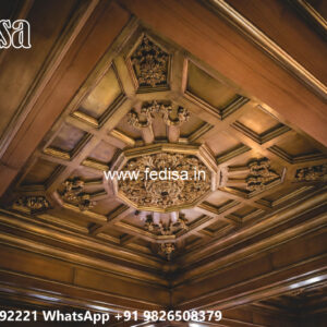 Wooden Classic Ceiling Design Pop New Design For Hall No-7687