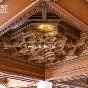Wooden Classic Ceiling Design Geometric Ceiling Design No-7690