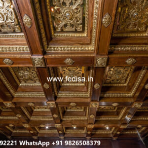 Wooden Classic Ceiling Design Pop Design For Concealed Light No-7693