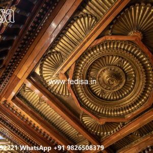 Wooden Classic Ceiling Design House Ceiling Flower Design No-7698