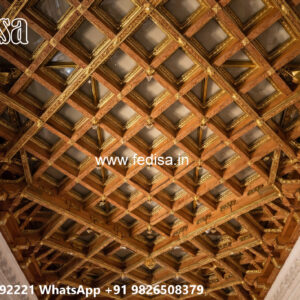 Wooden Classic Ceiling Design Pop Ceiling Design Plus Minus No-7699