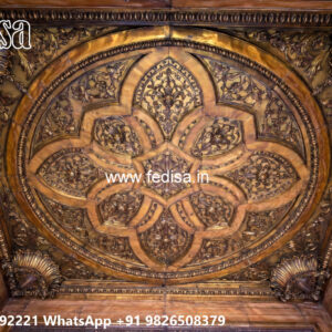 Wooden Classic Ceiling Design New Latest Pop Design No-7728