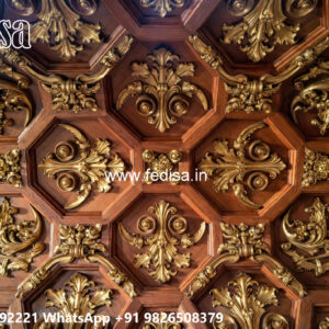 Wooden Classic Ceiling Design House Bedroom Ceiling Design No-7764