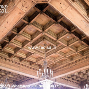 Wooden Classic Ceiling Design Pop Led Light Design No-7767