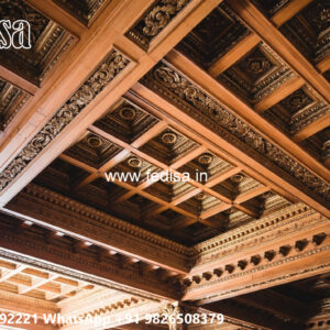 Wooden Classic Ceiling Design Fabric Ceiling Design No-7769