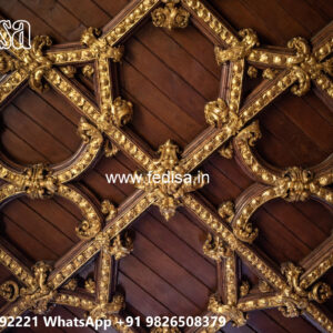 Wooden Classic Ceiling Design Pop Design Cement No-7772
