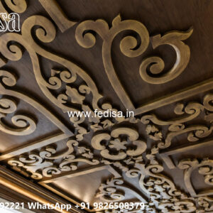 Wooden Classic Ceiling Design Simple Drop Ceiling Design No-7781