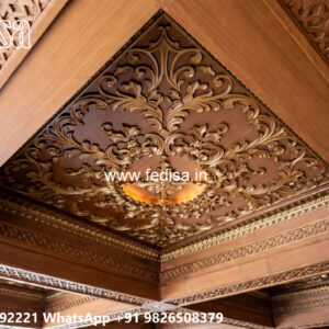 Wooden Classic Ceiling Design Pop Dizain Bedroom No-7790