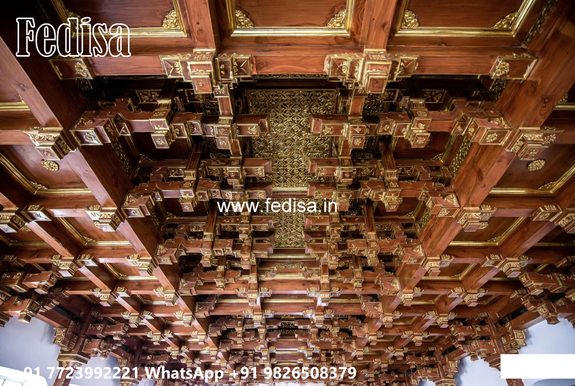 Wooden Classic Ceiling Design Pop Design Cornice Molding No-7800