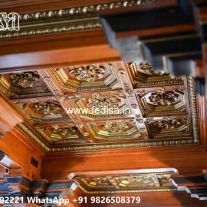 Wooden Classic Ceiling Design Low Ceiling Room Ideas No-7801