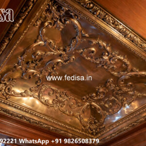 Wooden Classic Ceiling Design Pop Design Normal No-7808