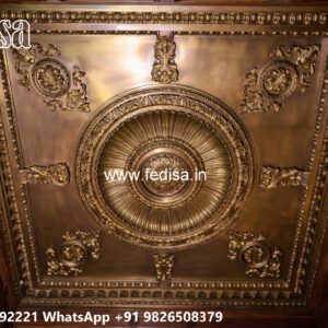 Wooden Classic Ceiling Design Ceiling Design For Bedroom With Fan No-7814