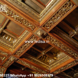 Wooden Classic Ceiling Design Foyer Ceiling Ideas No-7816