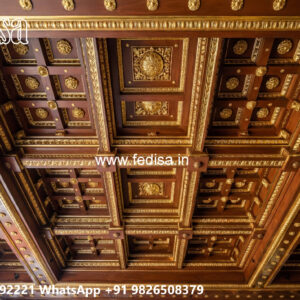 Wooden Classic Ceiling Design False Ceiling Pop Design For Hall No-7827