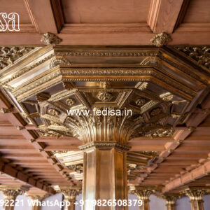 Wooden Classic Ceiling Design Kitchen Design Pop Plus Minus No-7841