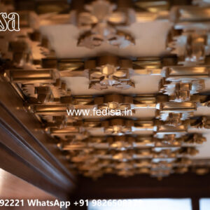 Wooden Classic Ceiling Design Molding Pop Design No-7862