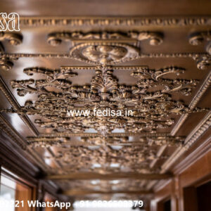 Wooden Classic Ceiling Design Circular Ceiling Design No-7874