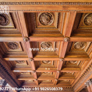 Wooden Classic Ceiling Design Room False Ceiling Design 2026 No-7877