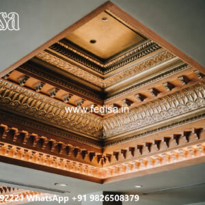 Wooden Classic Ceiling Design Bathroom Down Ceiling Design No-7885