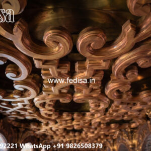 Wooden Classic Ceiling Design Ceiling Flower Design Cement No-7888
