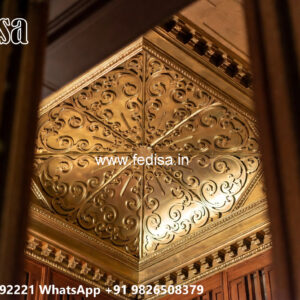 Wooden Classic Ceiling Design Pop Design Cost No-7896