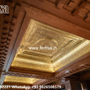 Wooden Classic Ceiling Design Home Hall Pop Design No-7908