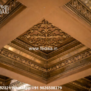 Wooden Classic Ceiling Design Living Room False Ceiling Design Ideas No-7913