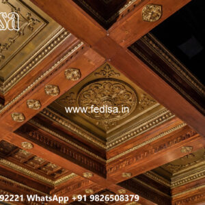 Wooden Classic Ceiling Design Fiber Ceiling Design For Bedroom No-7928