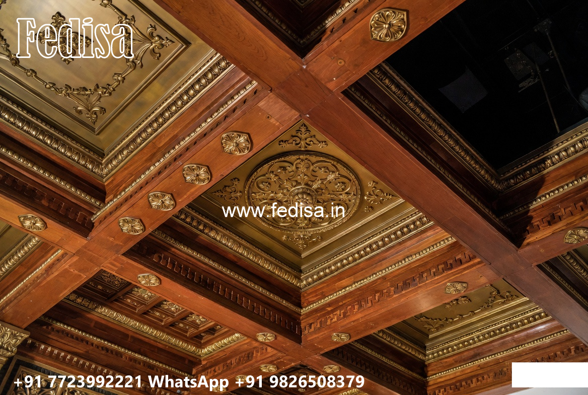 Wooden Classic Ceiling Design Fiber Ceiling Design For Bedroom No-7928