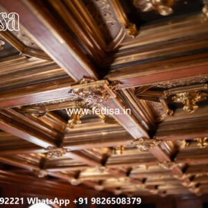 Wooden Classic Ceiling Design Room False Ceiling Design 2026 No-7954