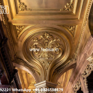 Wooden Classic Ceiling Design False Ceiling Design For Small Lobby No-7967