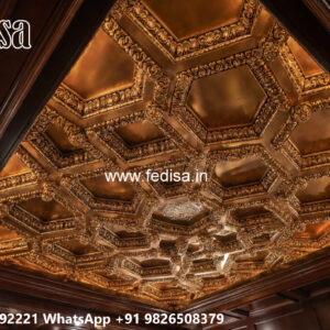 Wooden Classic Ceiling Design Low Ceiling Kitchen Ideas No-7977
