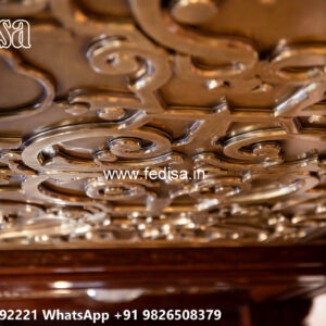 Wooden Classic Ceiling Design Master Bed Room False Ceiling Design No-7978