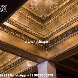 Wooden Classic Ceiling Design Hall Pvc Ceiling Design No-7980